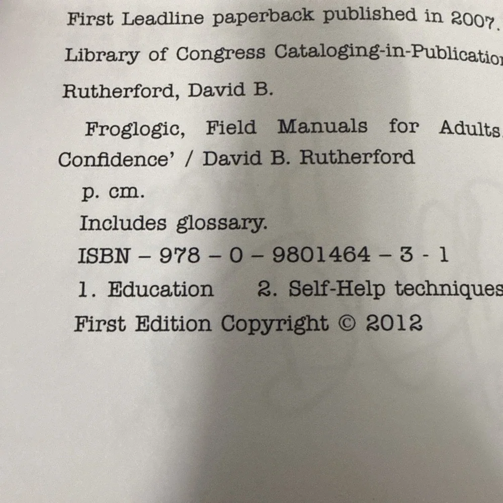 Navy SEAL Training: Self-Confidence -‎ David Rutherford, paperback Signed